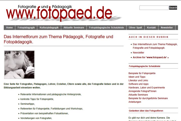 fotopaed.de – DIE Seite rund um die Fotopädagogik